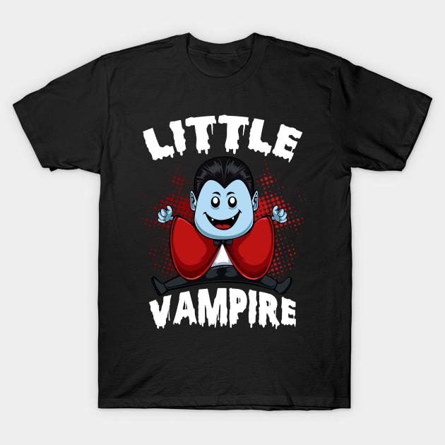 Little Vampire - Cute Kawaii Dracula Halloween Monster T-Shirt by Lumio Gifts